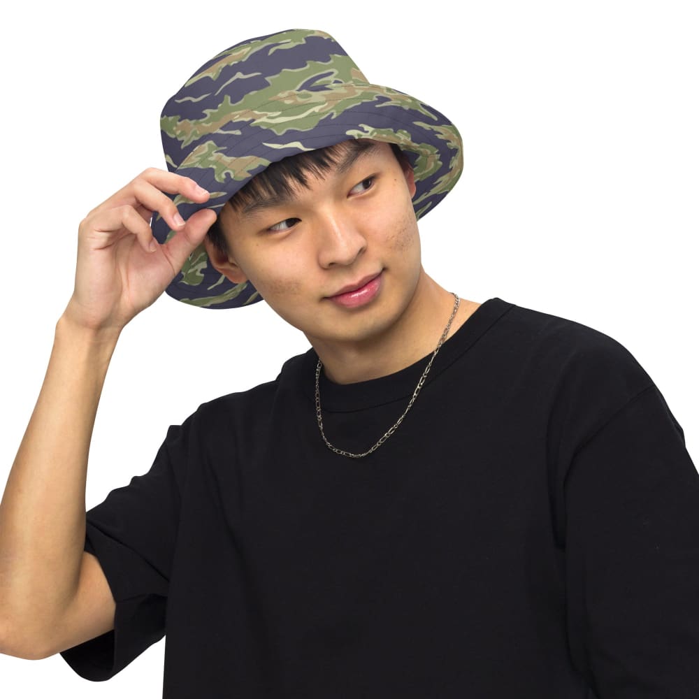 American Tiger Stripe Advisor Type Dense Special Forces CAMO Reversible bucket hat