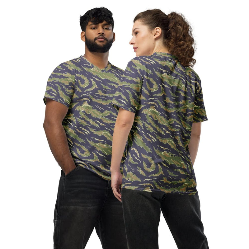American Tiger Stripe Advisor Type Dense Special Forces CAMO unisex sports jersey - 2XS