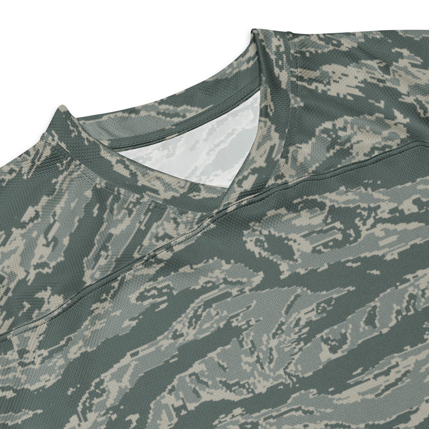 American Tiger Stripe Airman Battle Uniform (ABU) CAMO hockey fan jersey - Hockey Jerseys