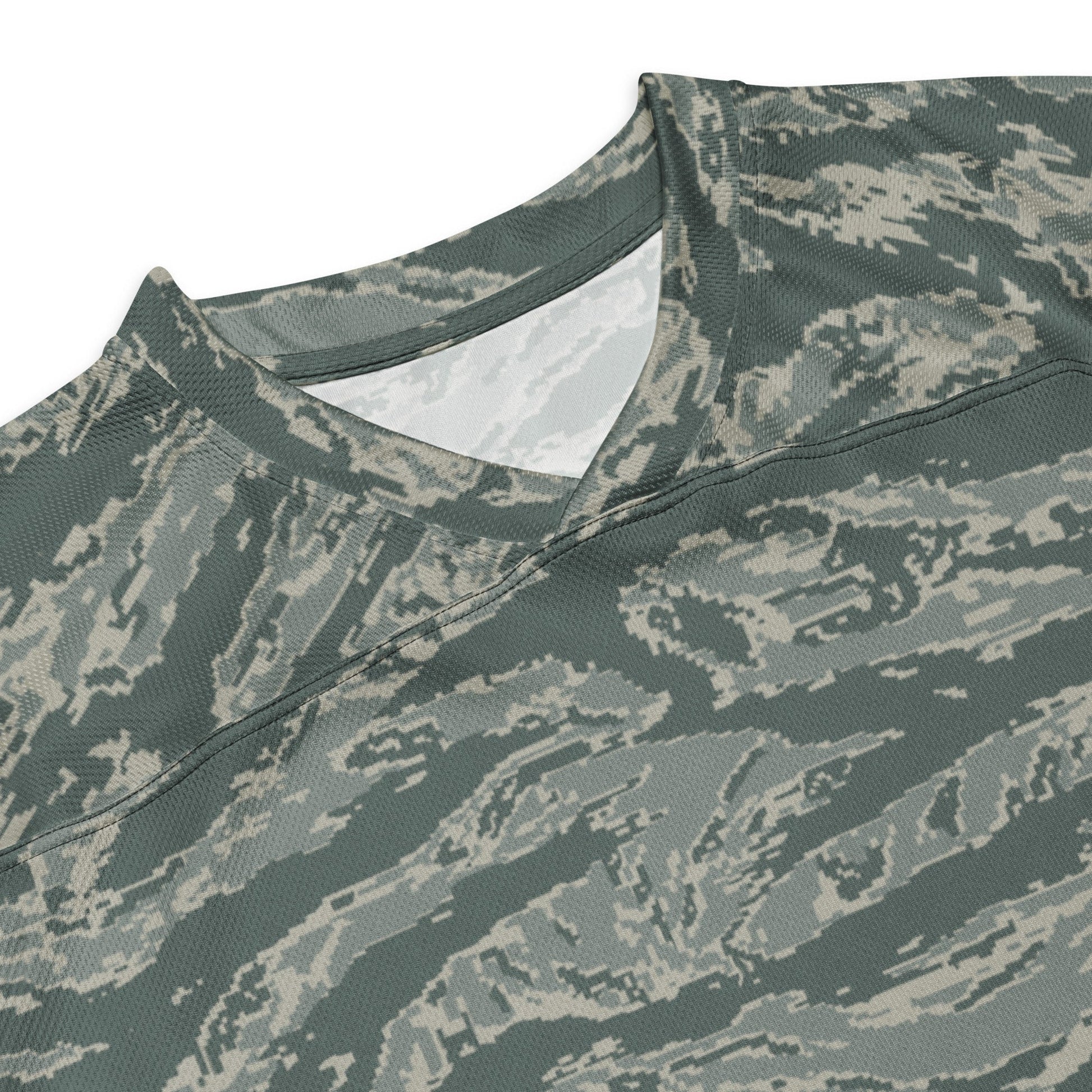 American Tiger Stripe Airman Battle Uniform (ABU) CAMO hockey fan jersey - Hockey Jerseys