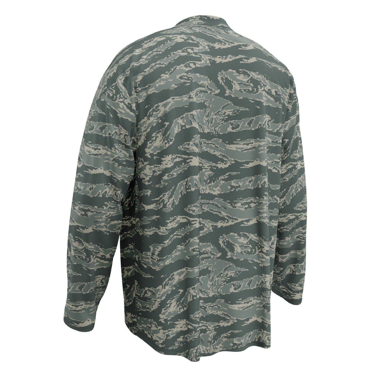 American Tiger Stripe Airman Battle Uniform (ABU) CAMO hockey fan jersey - Hockey Jerseys
