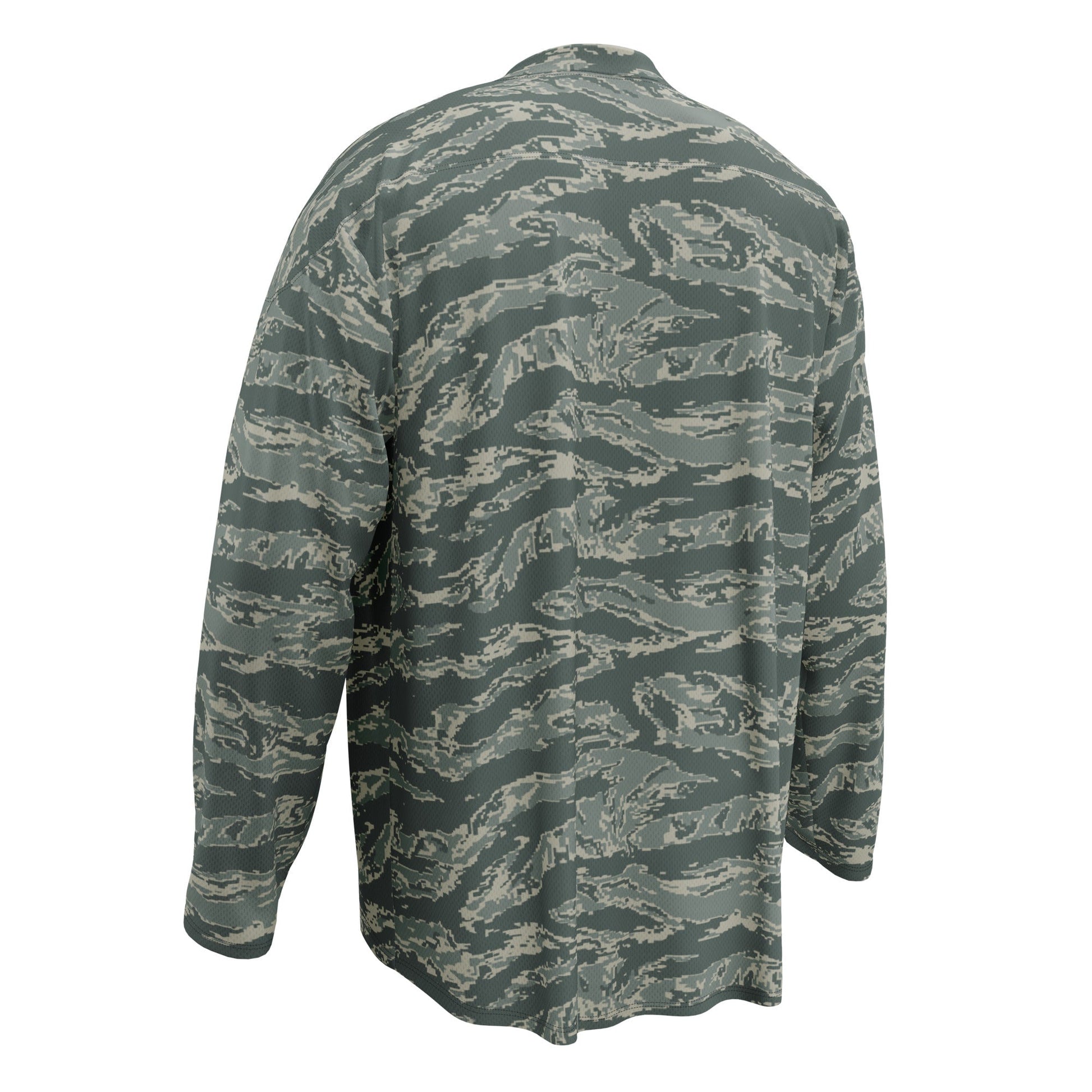 American Tiger Stripe Airman Battle Uniform (ABU) CAMO hockey fan jersey - Hockey Jerseys