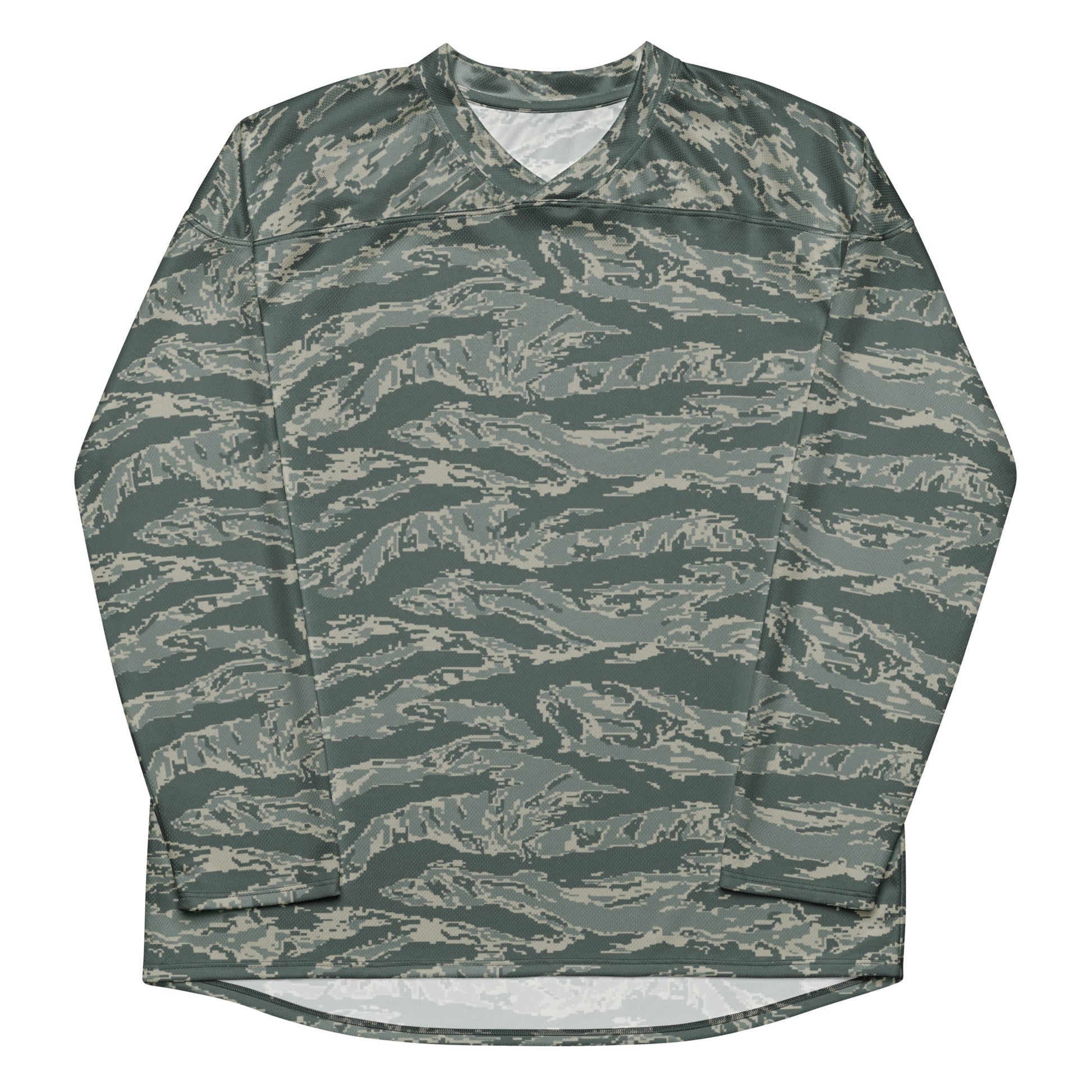 American Tiger Stripe Airman Battle Uniform (ABU) CAMO hockey fan jersey - Hockey Jerseys