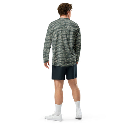 American Tiger Stripe Airman Battle Uniform (ABU) CAMO hockey fan jersey - Hockey Jerseys