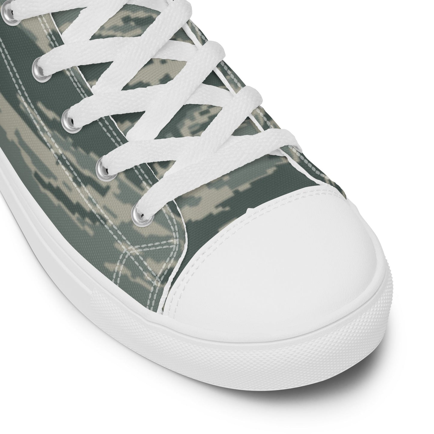 American Tiger Stripe Airman Battle Uniform (ABU) CAMO Mens high top canvas shoes High Top Canvas Shoes