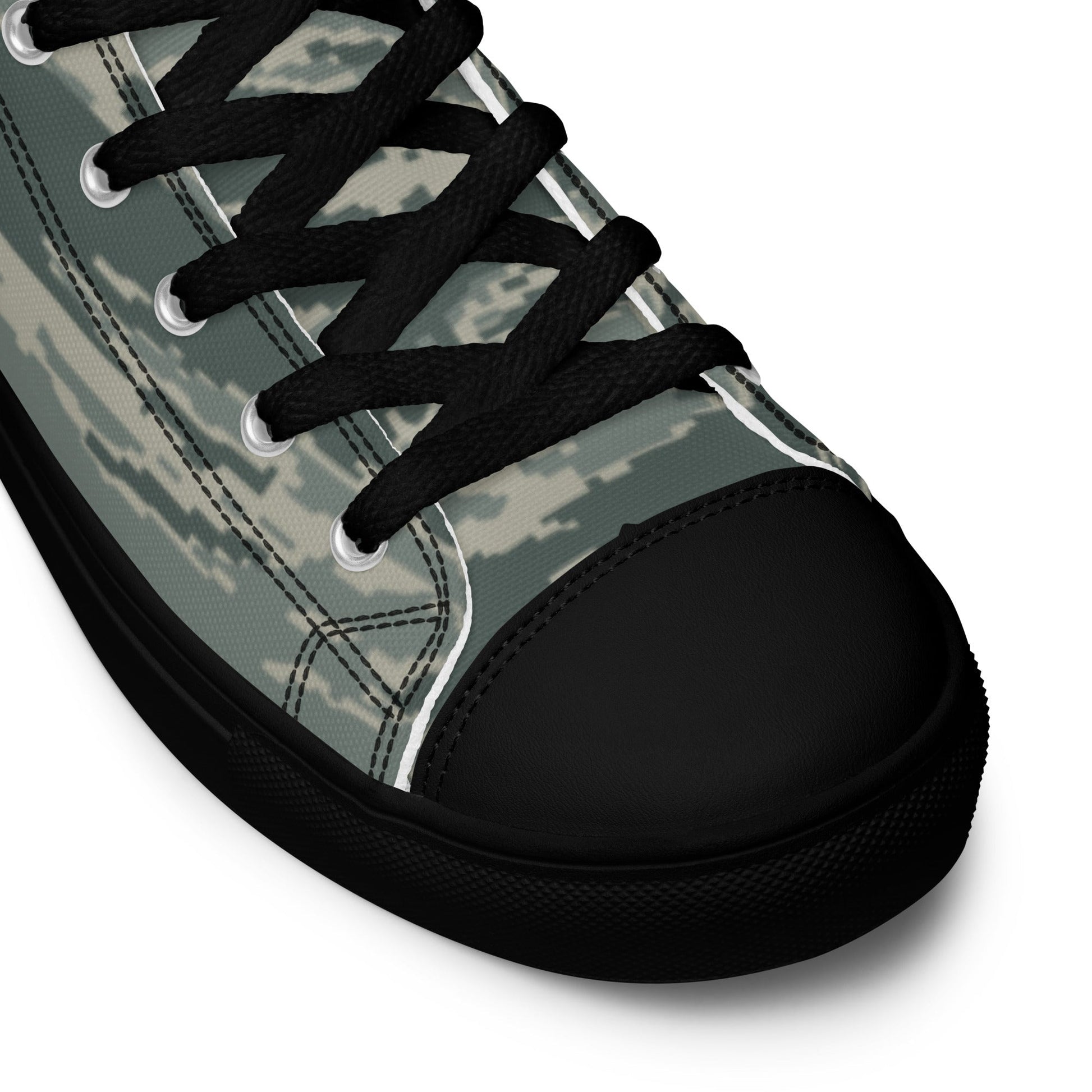 American Tiger Stripe Airman Battle Uniform (ABU) CAMO Mens high top canvas shoes High Top Canvas Shoes