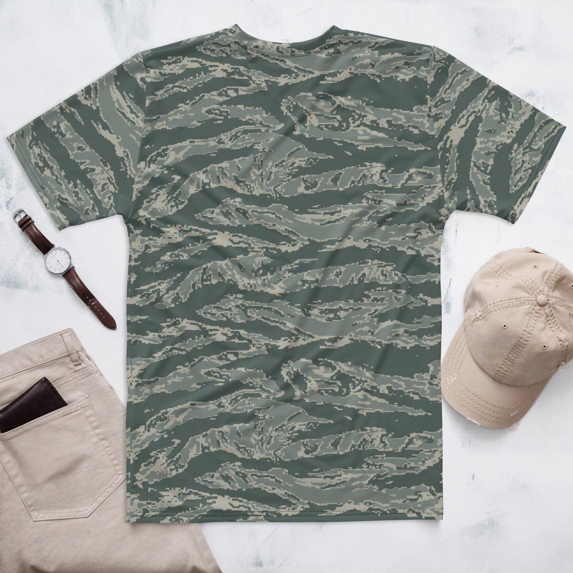 American Tiger Stripe Airman Battle Uniform (ABU) CAMO Mens t-shirt - T-Shirts