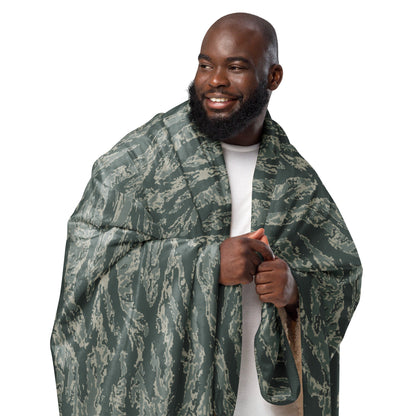 American Tiger Stripe Airman Battle Uniform (ABU) CAMO Sherpa Blanket