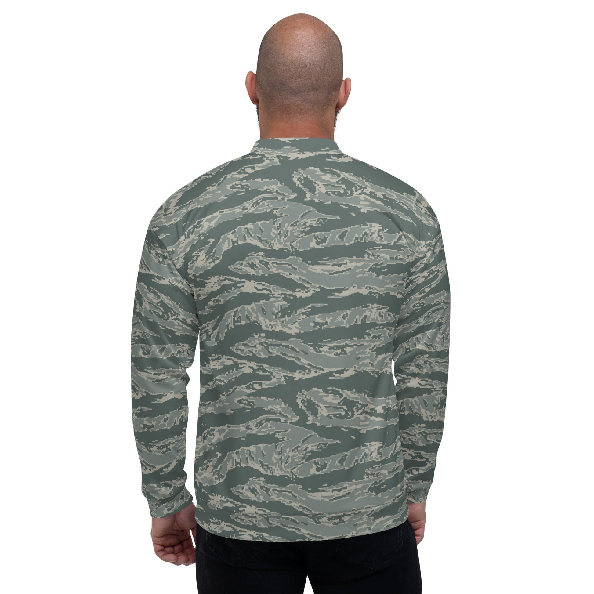 American Tiger Stripe Airman Battle Uniform (ABU) CAMO Unisex Bomber Jacket - Jackets