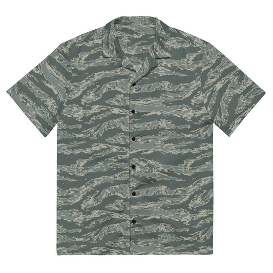 American Tiger Stripe Airman Battle Uniform (ABU) CAMO Unisex button shirt 2XS Button Shirts