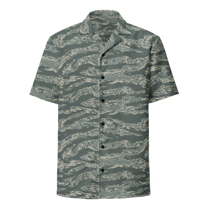 American Tiger Stripe Airman Battle Uniform (ABU) CAMO Unisex button shirt Button Shirts