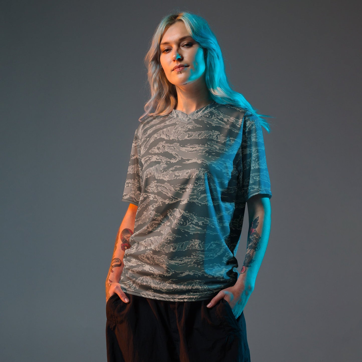 American Tiger Stripe Airman Battle Uniform (ABU) CAMO unisex sports jersey - Sports Jerseys