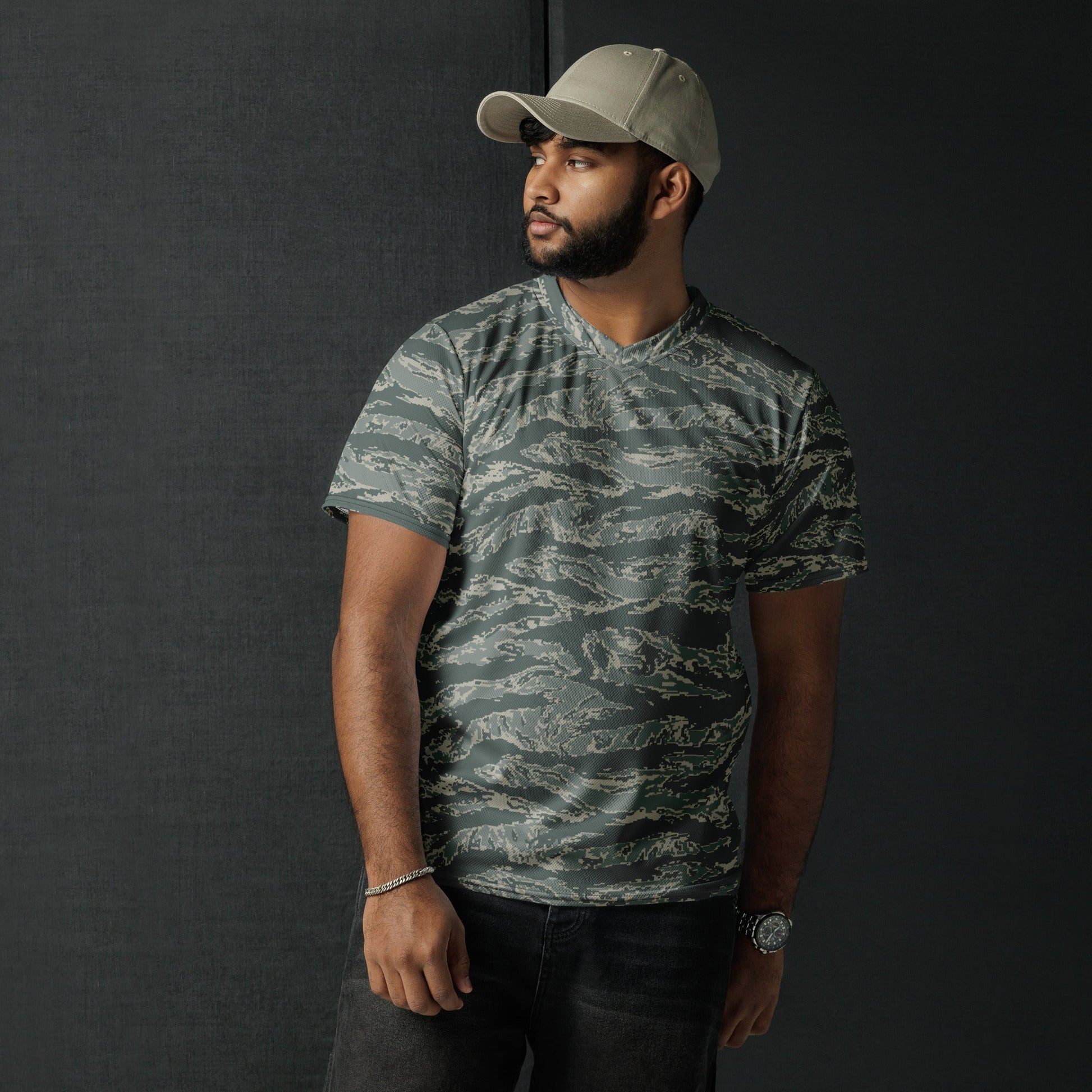 American Tiger Stripe Airman Battle Uniform (ABU) CAMO unisex sports jersey - Sports Jerseys