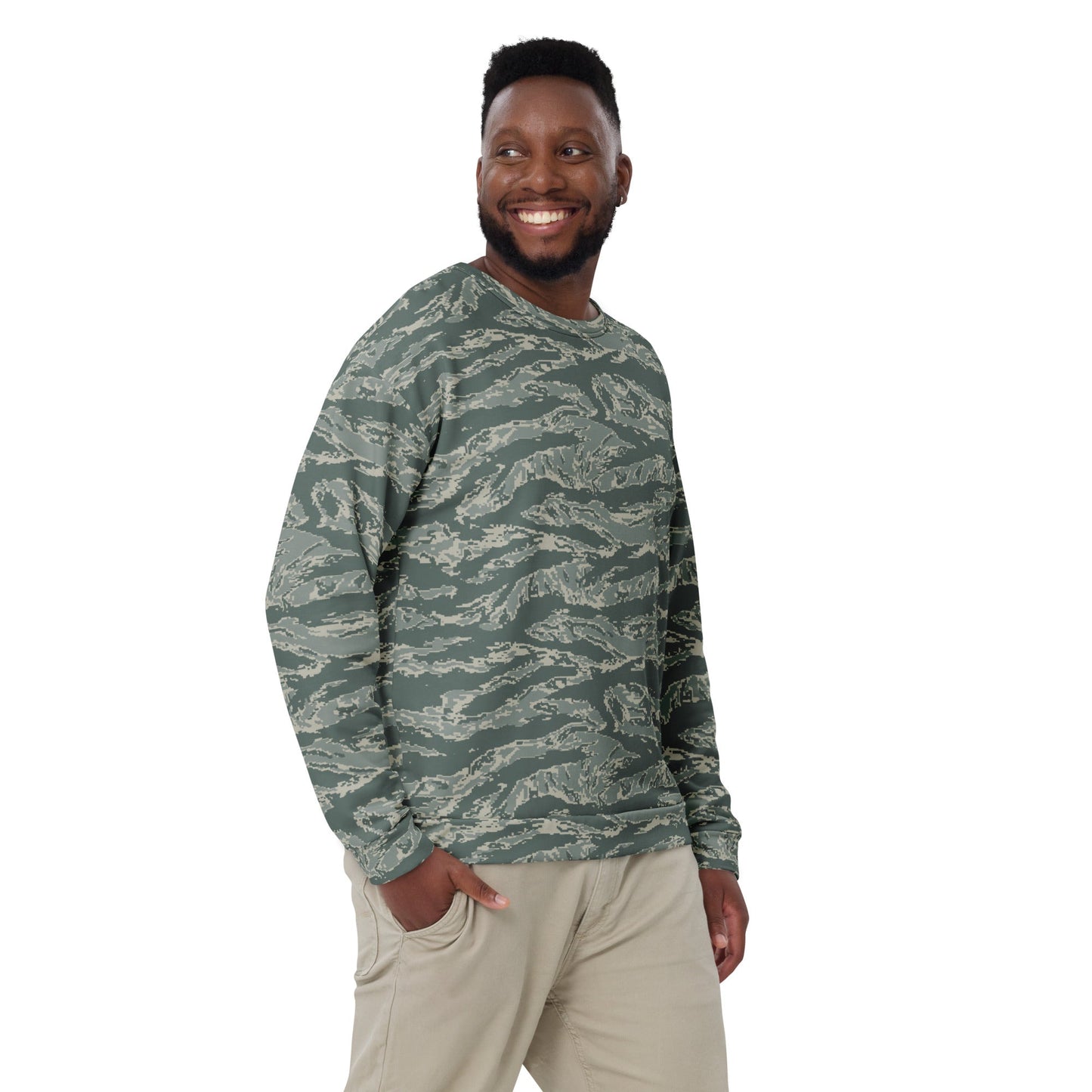 American Tiger Stripe Airman Battle Uniform (ABU) CAMO Unisex Sweatshirt Sweatshirts