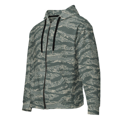 American Tiger Stripe Airman Battle Uniform (ABU) CAMO Unisex zip hoodie Zip Hoodies