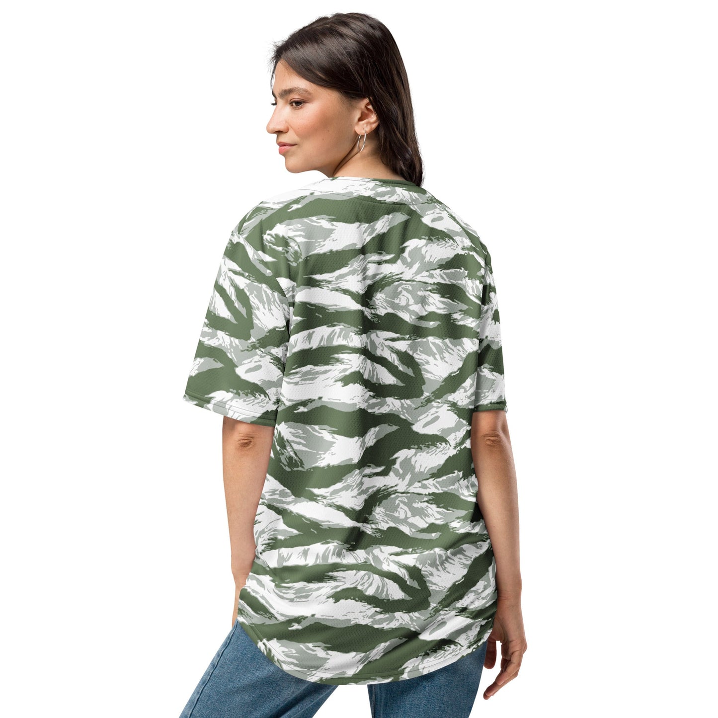 American Tiger Stripe Arctic Noorvik CAMO baseball jersey - Baseball Jerseys
