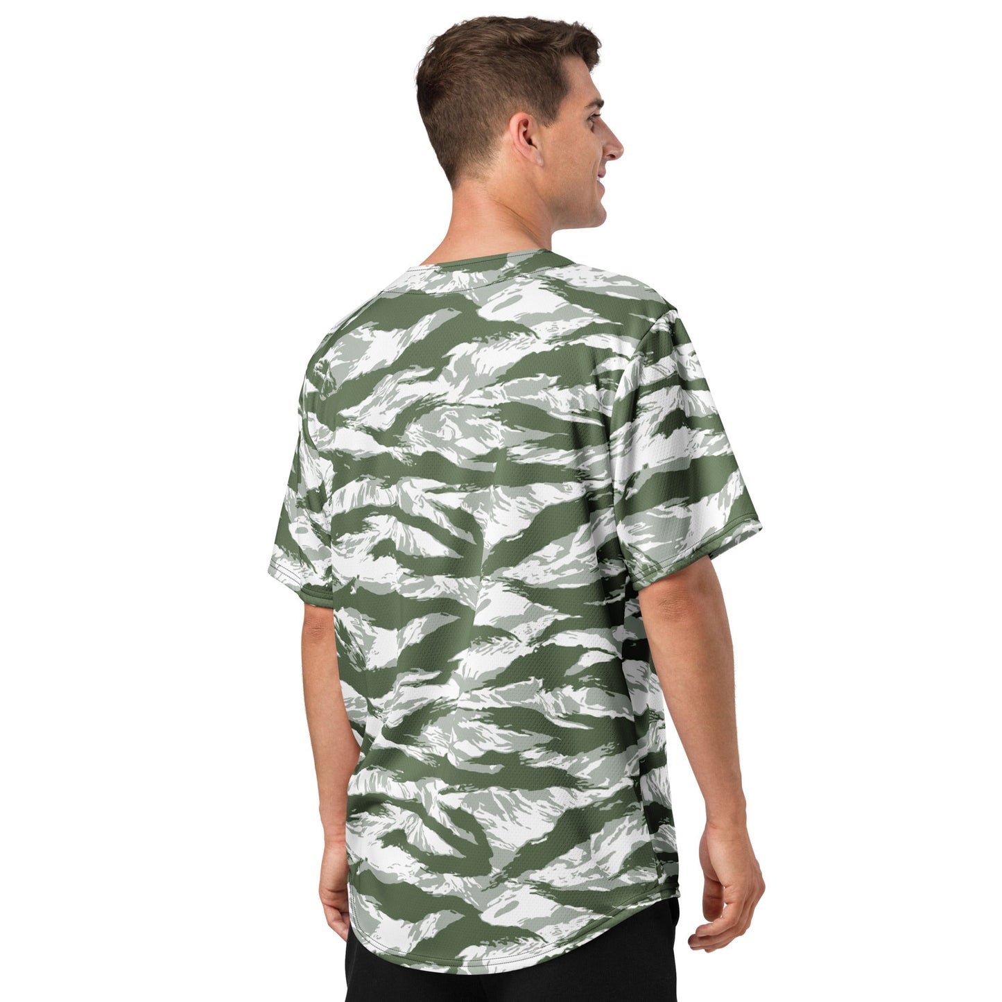American Tiger Stripe Arctic Noorvik CAMO baseball jersey - Baseball Jerseys