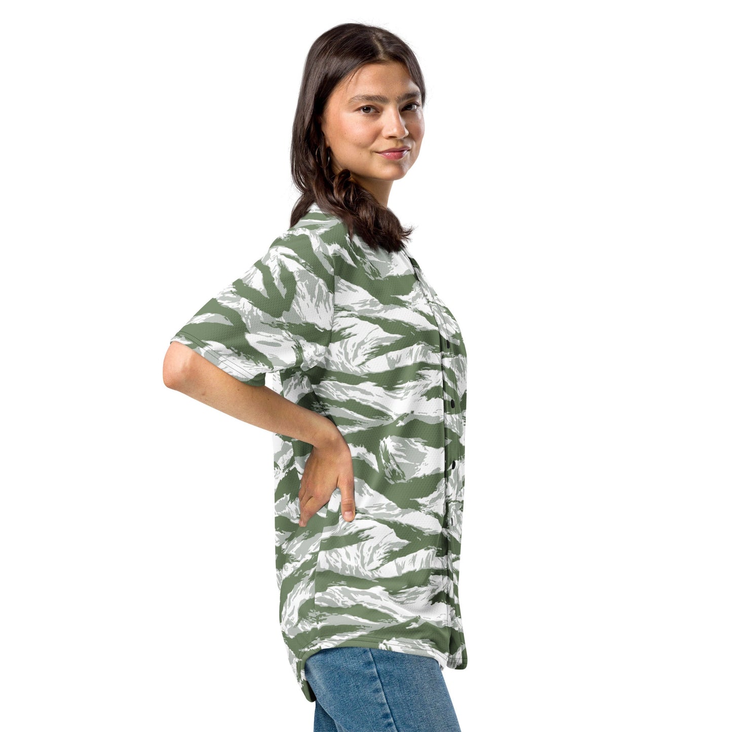 American Tiger Stripe Arctic Noorvik CAMO baseball jersey - Baseball Jerseys