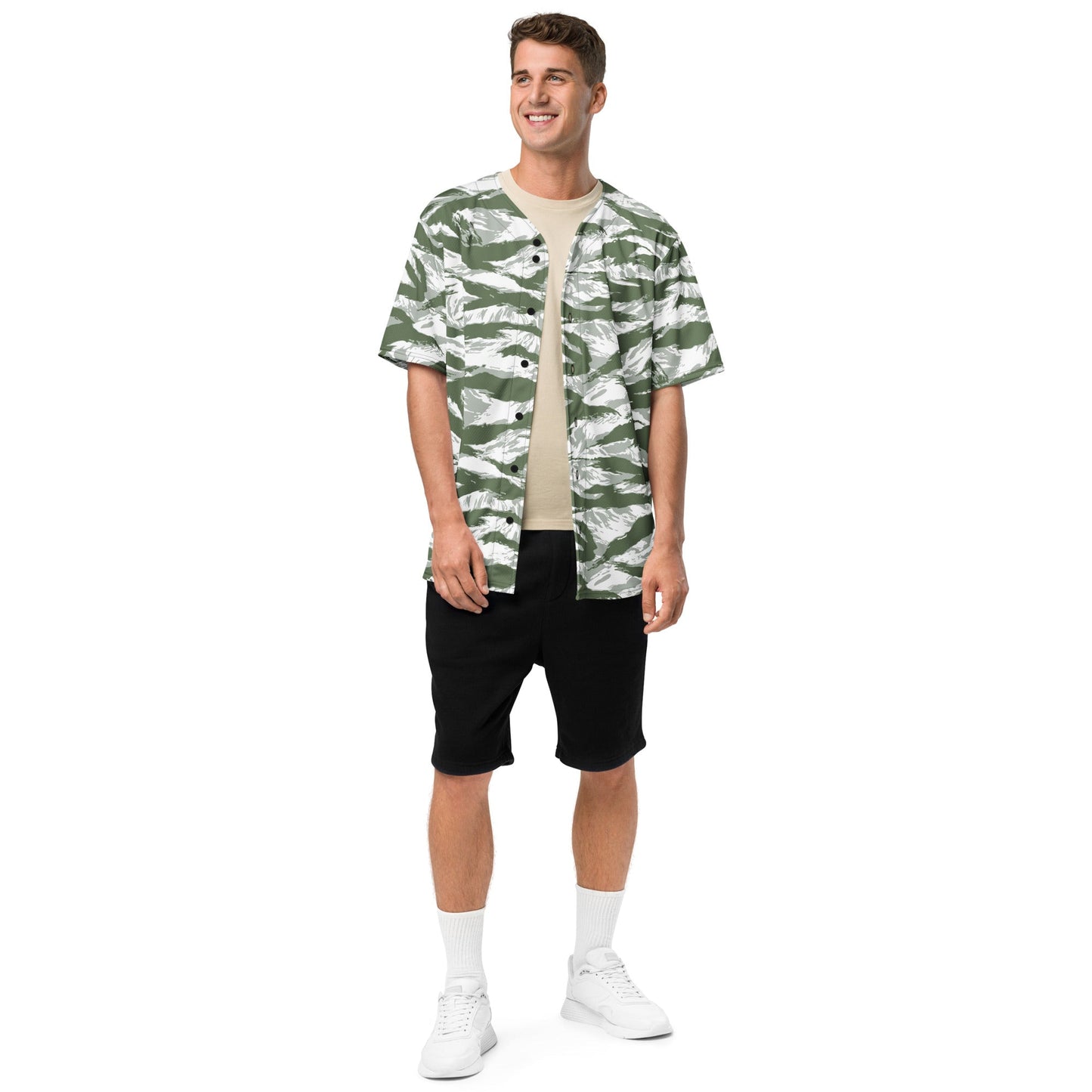American Tiger Stripe Arctic Noorvik CAMO baseball jersey - Baseball Jerseys
