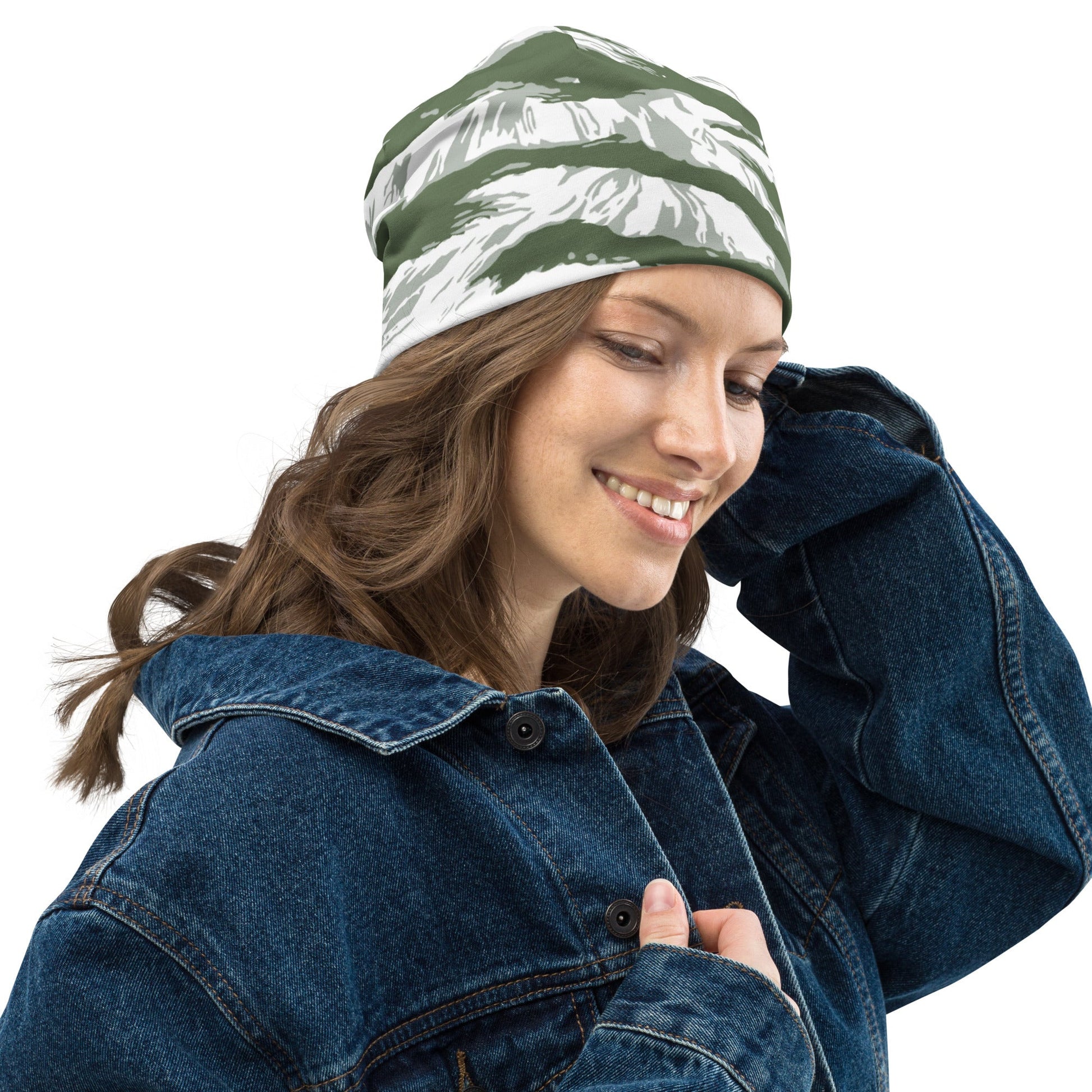 American Tiger Stripe Arctic Noorvik CAMO Beanie - Beanies