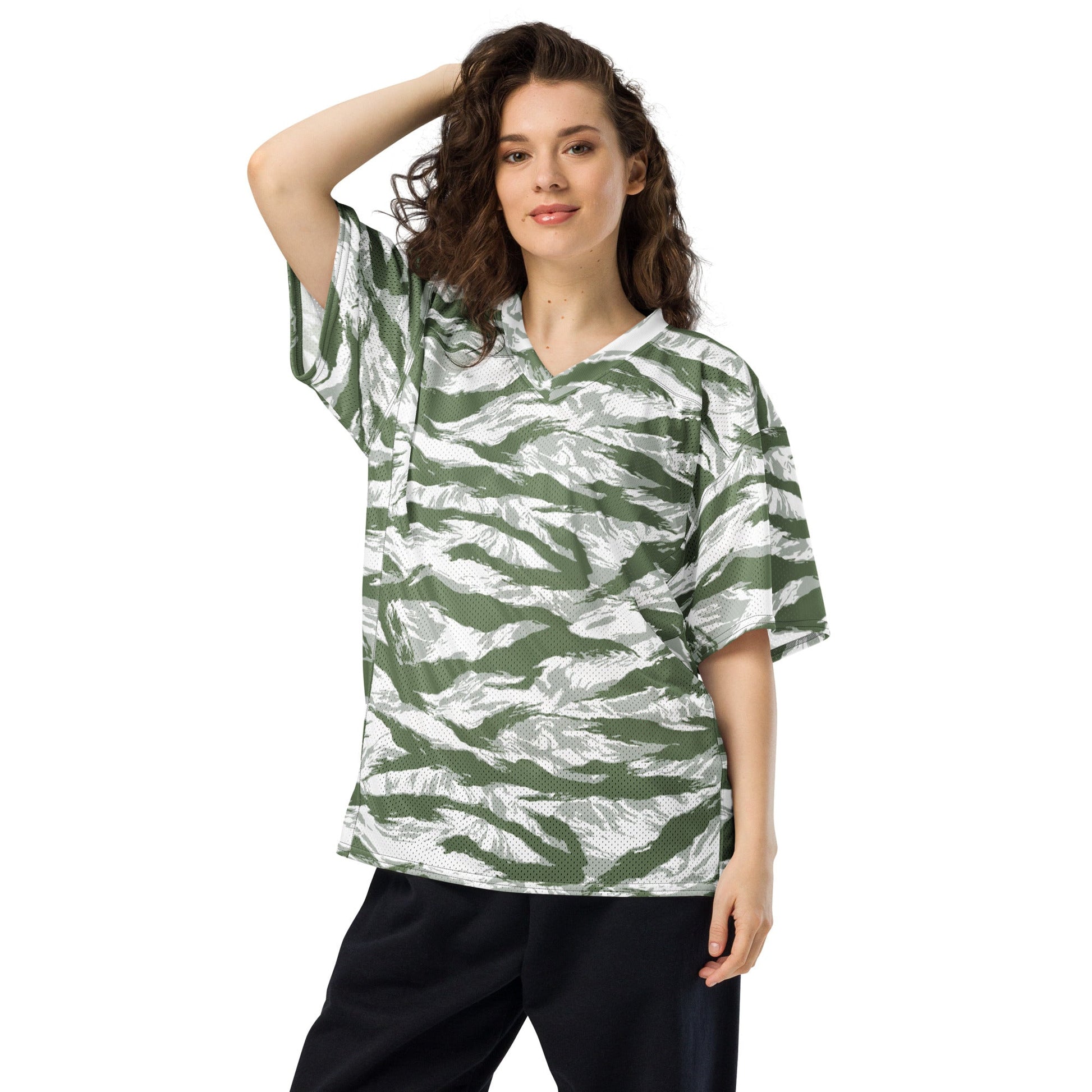 American Tiger Stripe Arctic Noorvik CAMO football jersey - Football Jersey