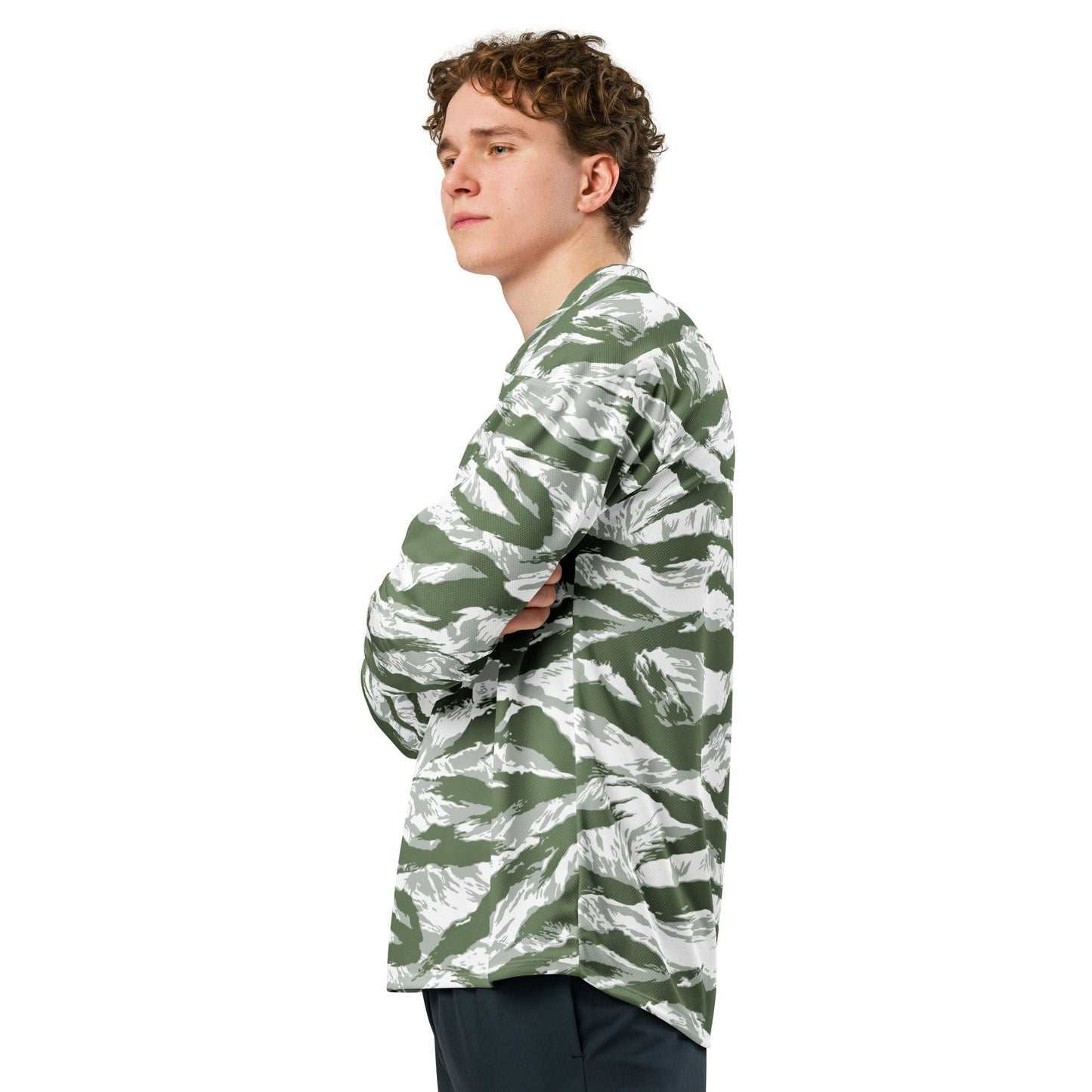 American Tiger Stripe Arctic Noorvik CAMO hockey fan jersey - 2XS - Hockey Jerseys