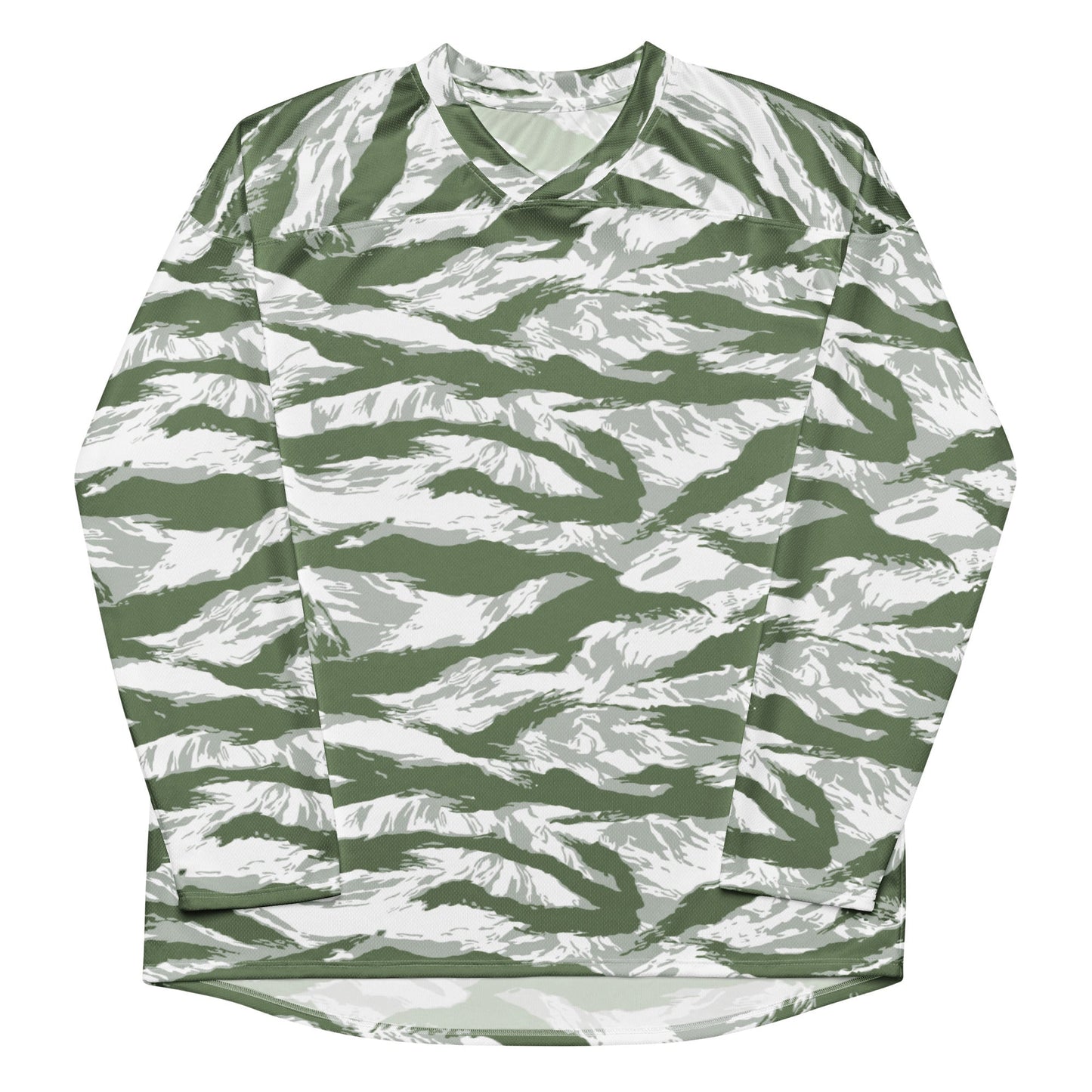 American Tiger Stripe Arctic Noorvik CAMO hockey fan jersey - Hockey Jerseys