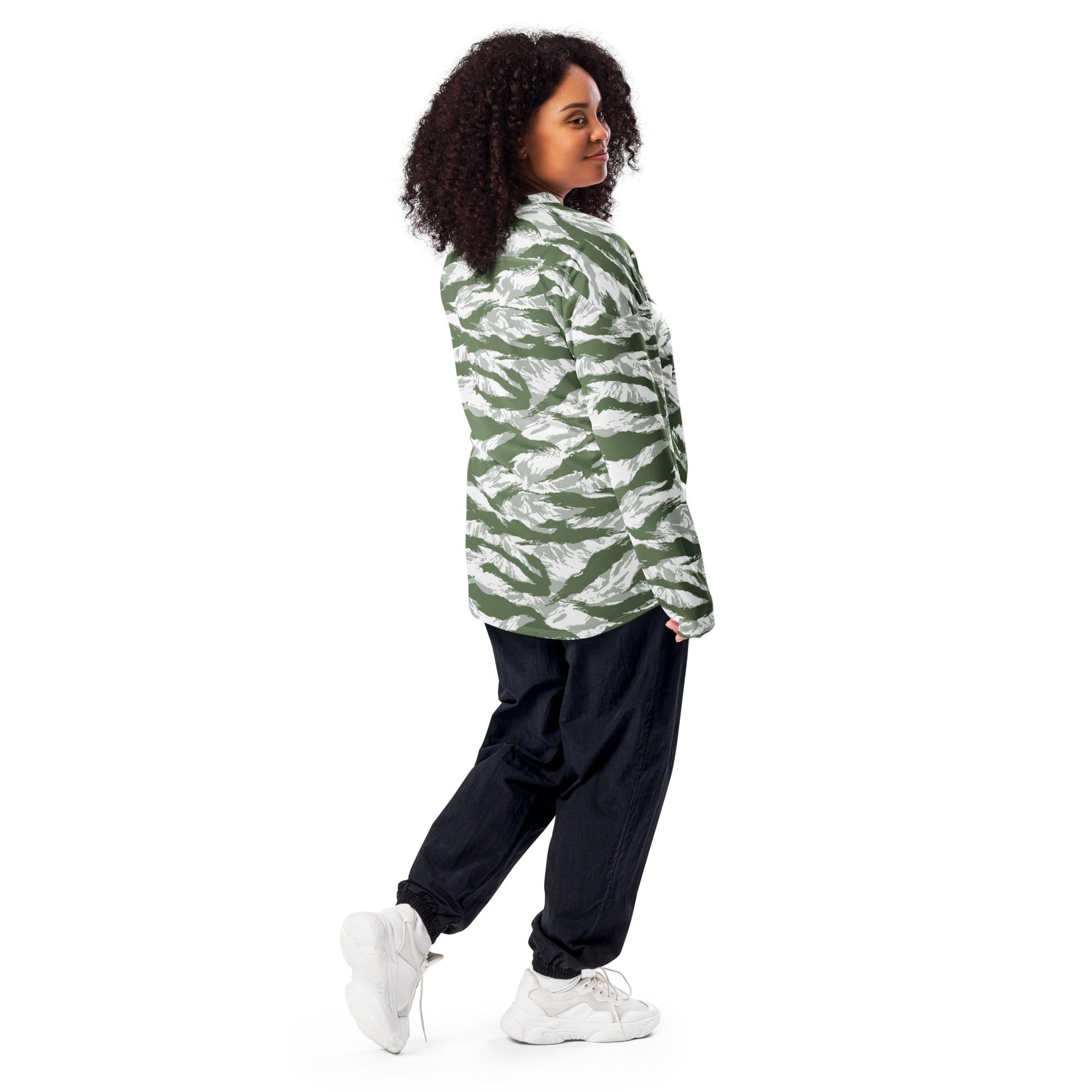 American Tiger Stripe Arctic Noorvik CAMO hockey fan jersey - Hockey Jerseys