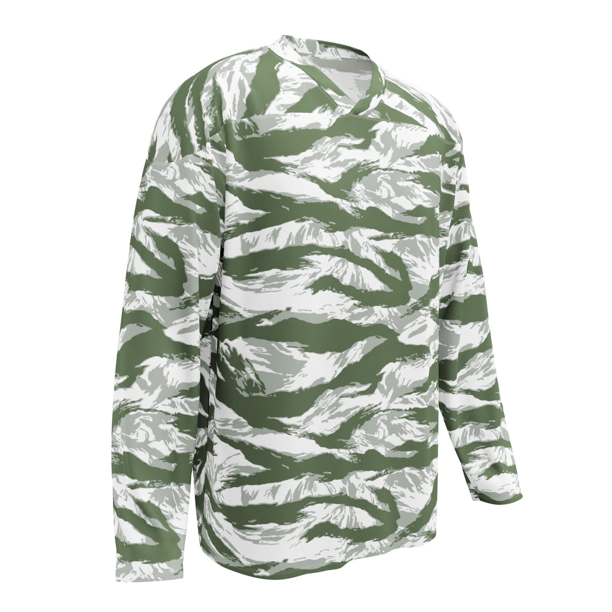 American Tiger Stripe Arctic Noorvik CAMO hockey fan jersey - Hockey Jerseys