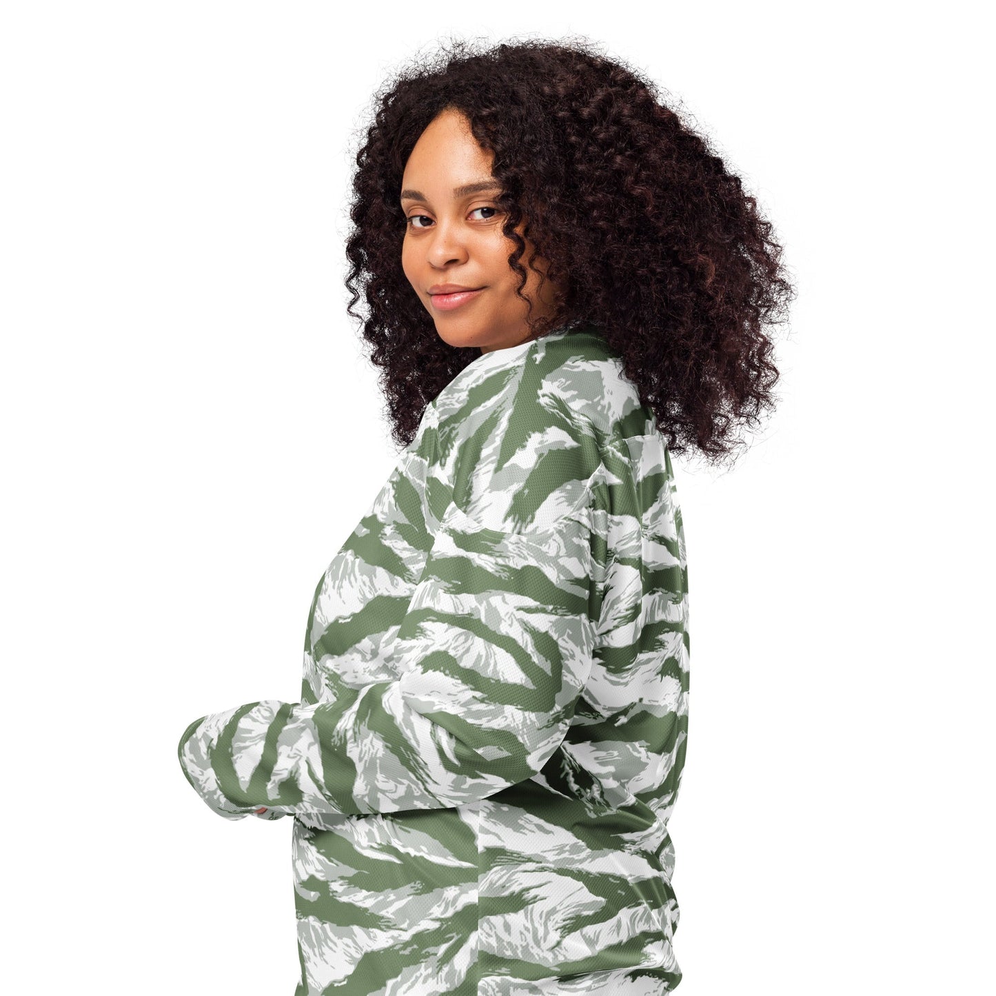 American Tiger Stripe Arctic Noorvik CAMO hockey fan jersey - Hockey Jerseys