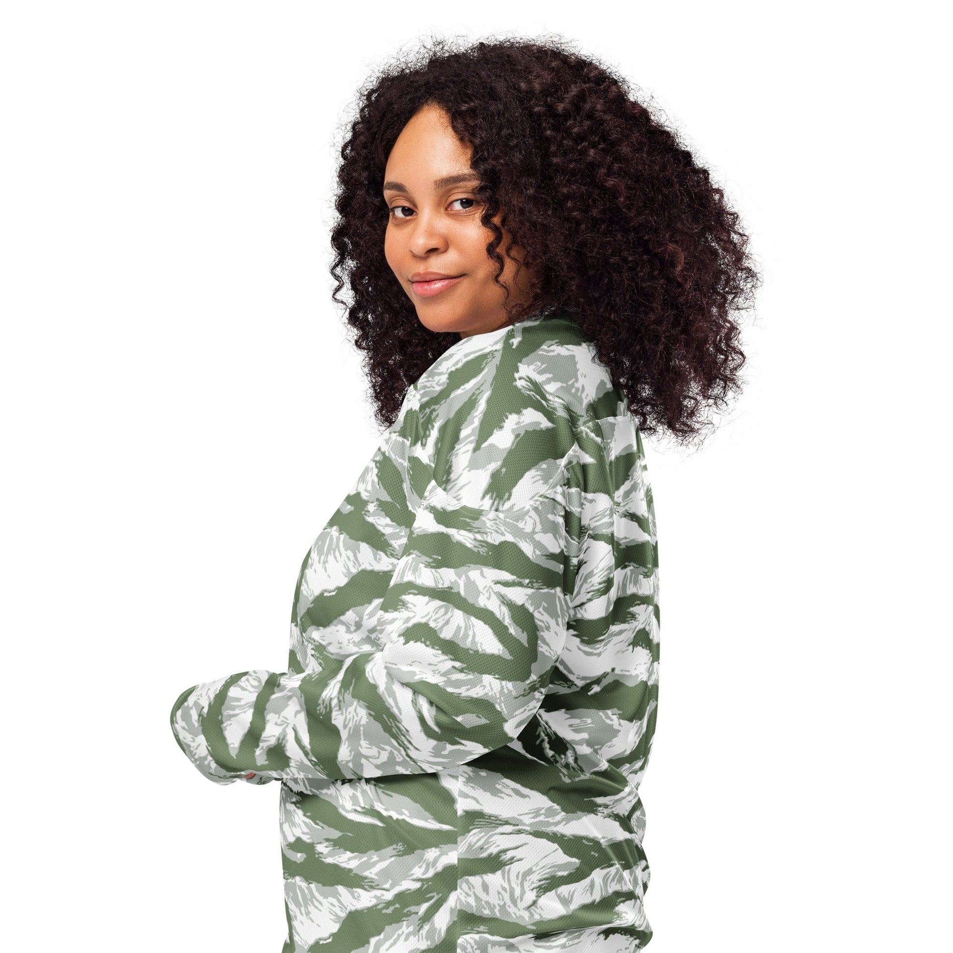 American Tiger Stripe Arctic Noorvik CAMO hockey fan jersey - Hockey Jerseys