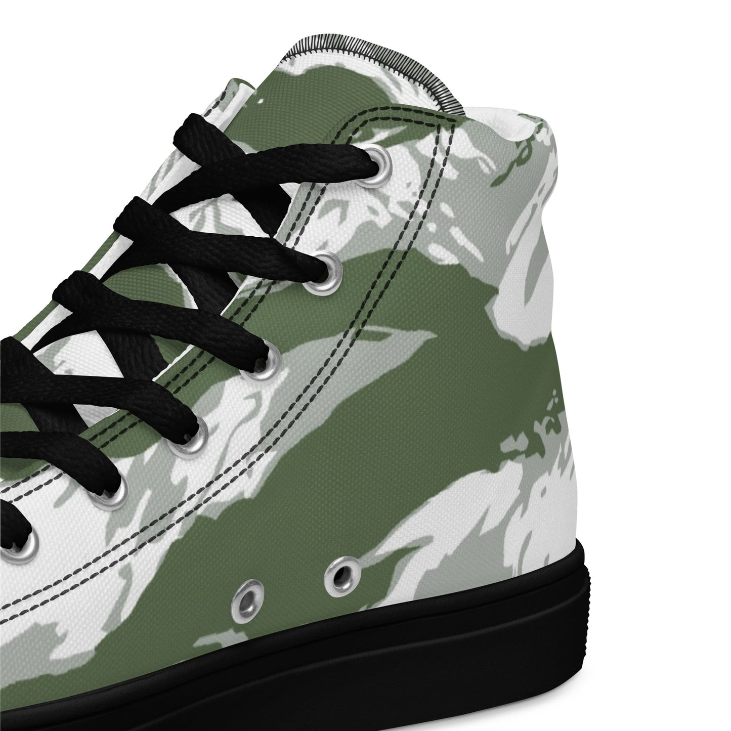 American Tiger Stripe Arctic Noorvik CAMO Mens high top canvas shoes - High Top Canvas Shoes