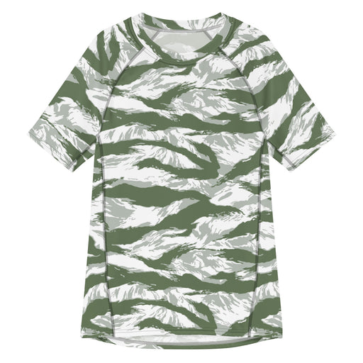 Tiger Stripe Arctic Noorvik CAMO Mens Short-Sleeve Rash Guard - 2XS - SS