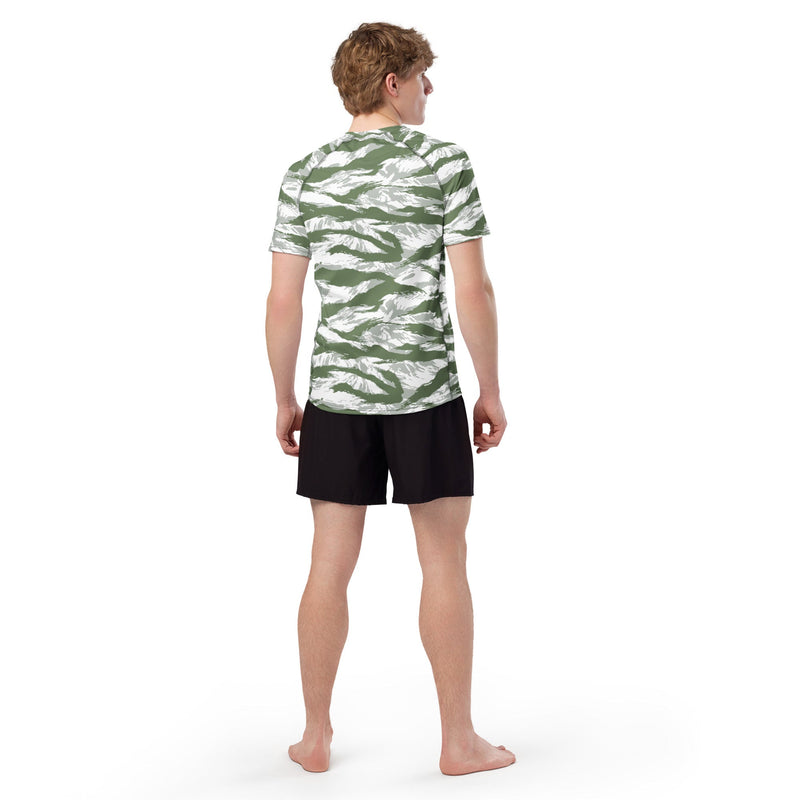 Tiger Stripe Arctic Noorvik CAMO Mens Short-Sleeve Rash Guard - SS