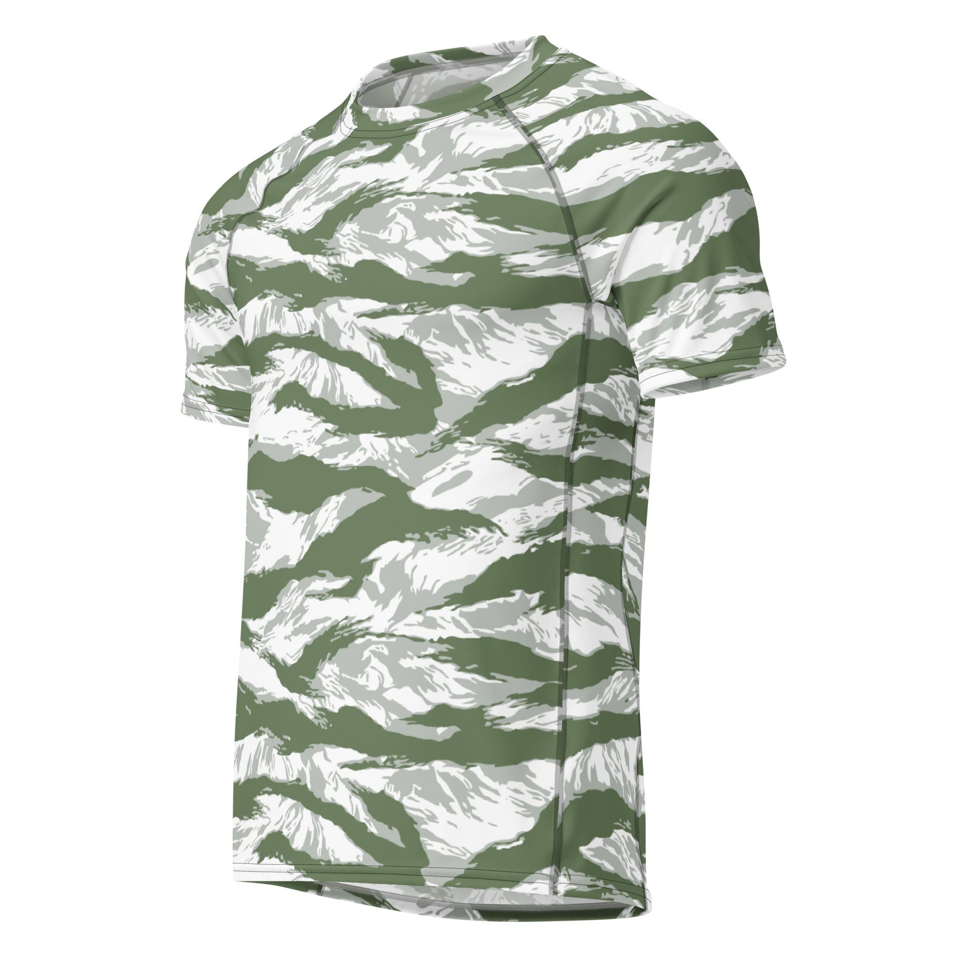 American Tiger Stripe Arctic Noorvik CAMO Mens Short-Sleeve Rash Guard - Short-sleeve Guards