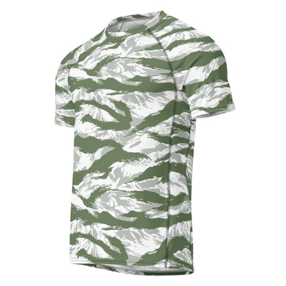 American Tiger Stripe Arctic Noorvik CAMO Mens Short-Sleeve Rash Guard - Short-sleeve Guards
