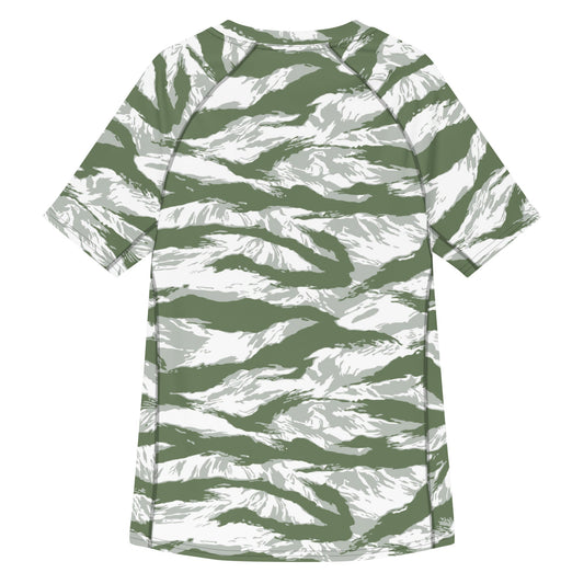 American Tiger Stripe Arctic Noorvik CAMO Mens Short-Sleeve Rash Guard - Short-sleeve Guards