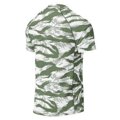 American Tiger Stripe Arctic Noorvik CAMO Mens Short-Sleeve Rash Guard - Short-sleeve Guards