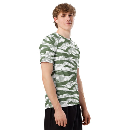 American Tiger Stripe Arctic Noorvik CAMO Mens Short-Sleeve Rash Guard - Short-sleeve Guards