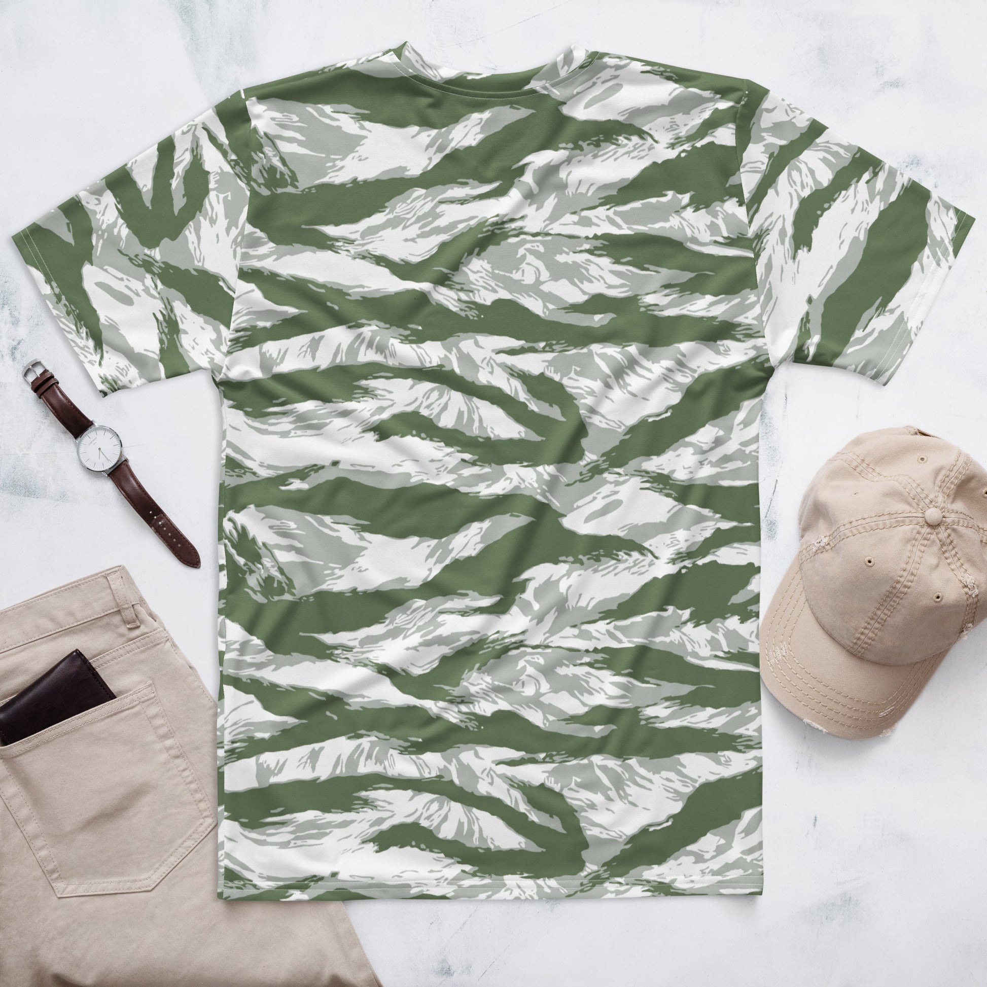 American Tiger Stripe Arctic Noorvik CAMO Mens T-Shirt