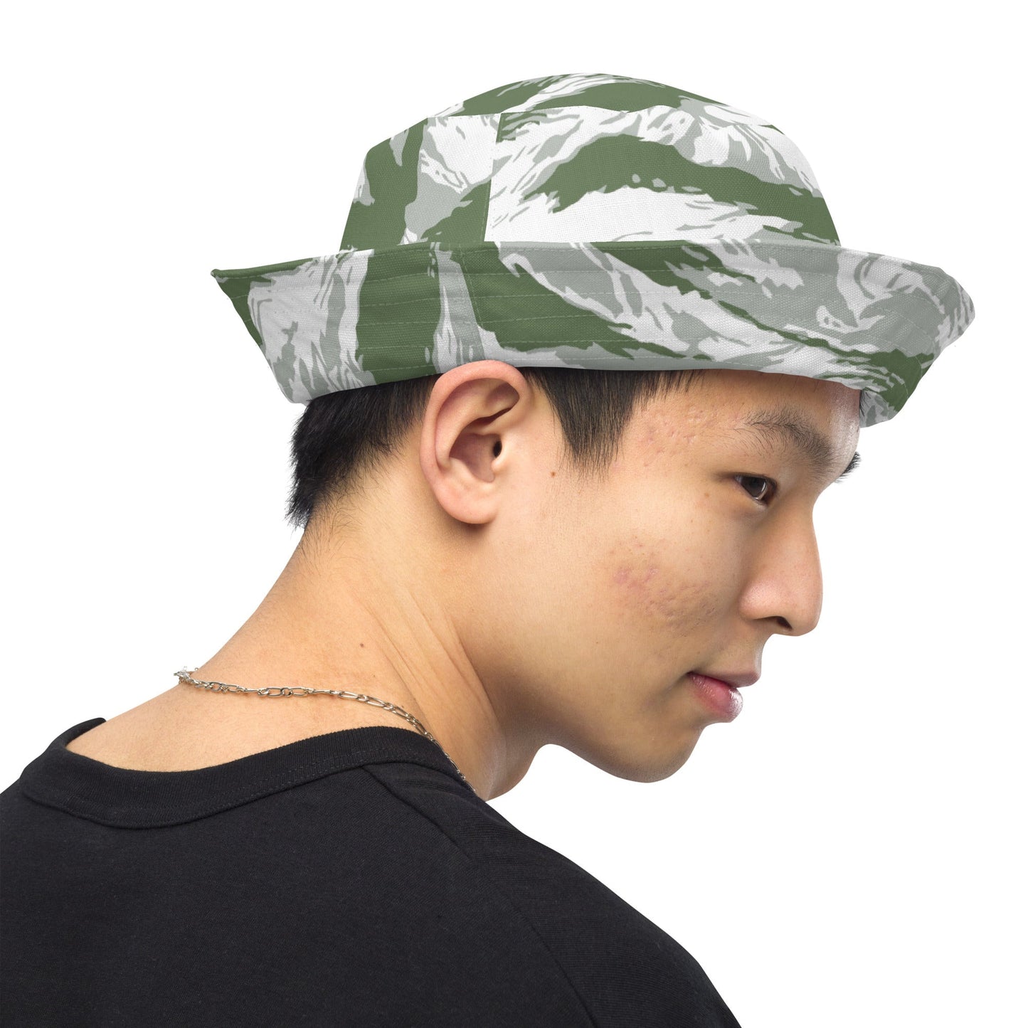 American Tiger Stripe Arctic Noorvik CAMO Reversible bucket hat - Bucket Hats