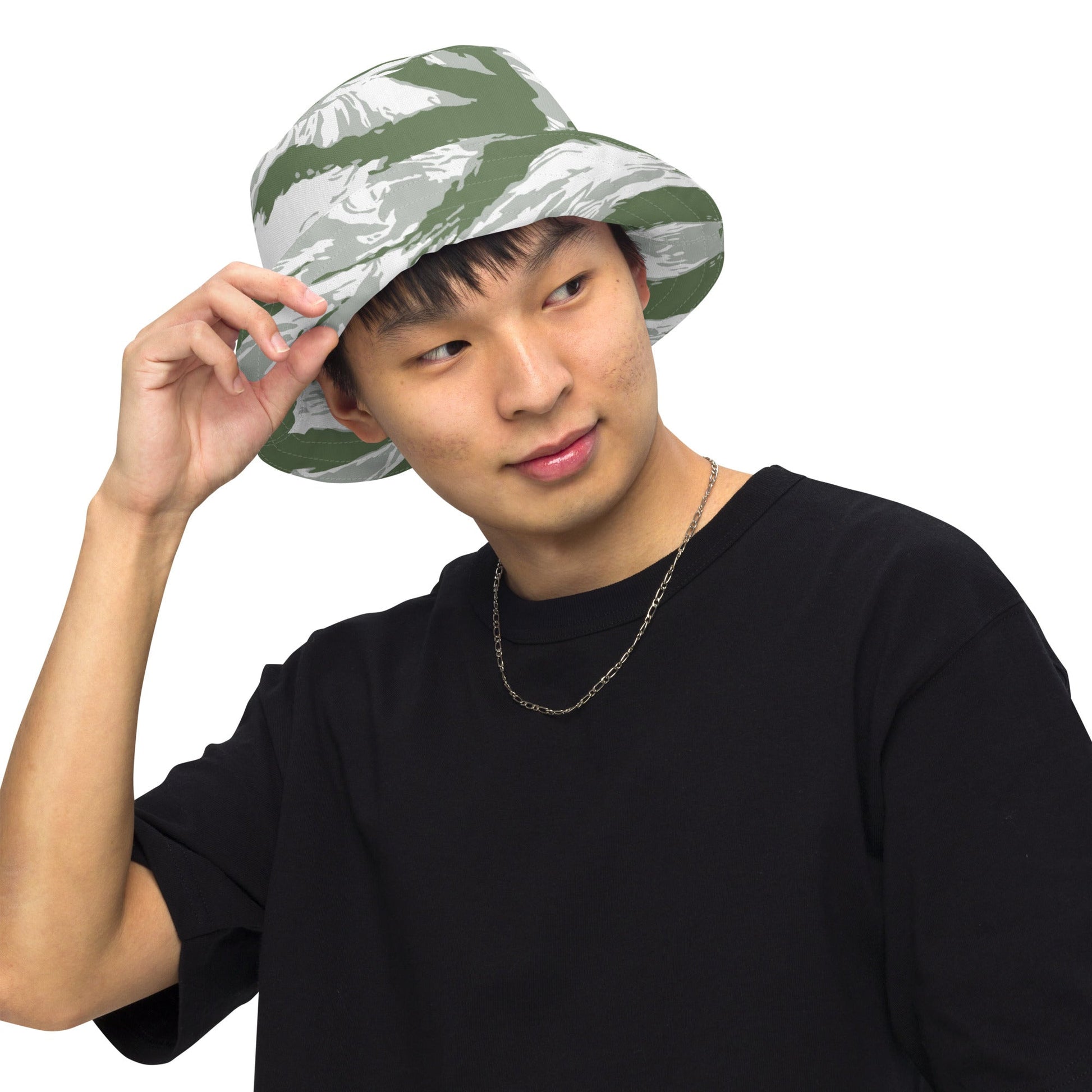 American Tiger Stripe Arctic Noorvik CAMO Reversible bucket hat - Bucket Hats