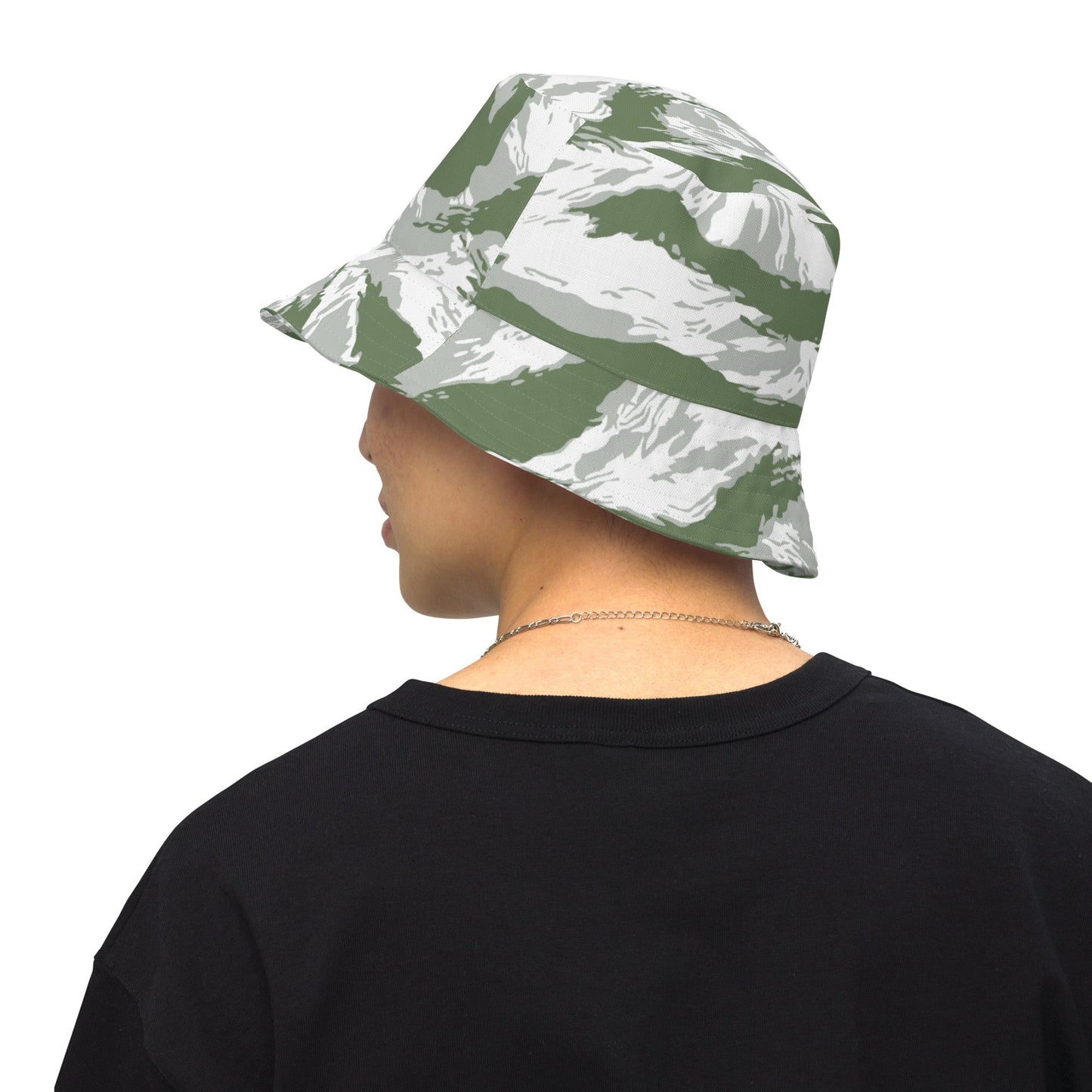 American Tiger Stripe Arctic Noorvik CAMO Reversible bucket hat - S/M - Bucket Hats