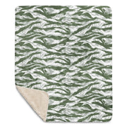 Tiger Stripe Arctic Noorvik CAMO Sherpa Blanket
