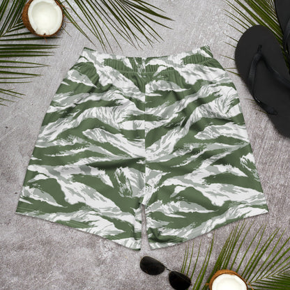 American Tiger Stripe Arctic Noorvik CAMO Unisex Athletic Long Shorts