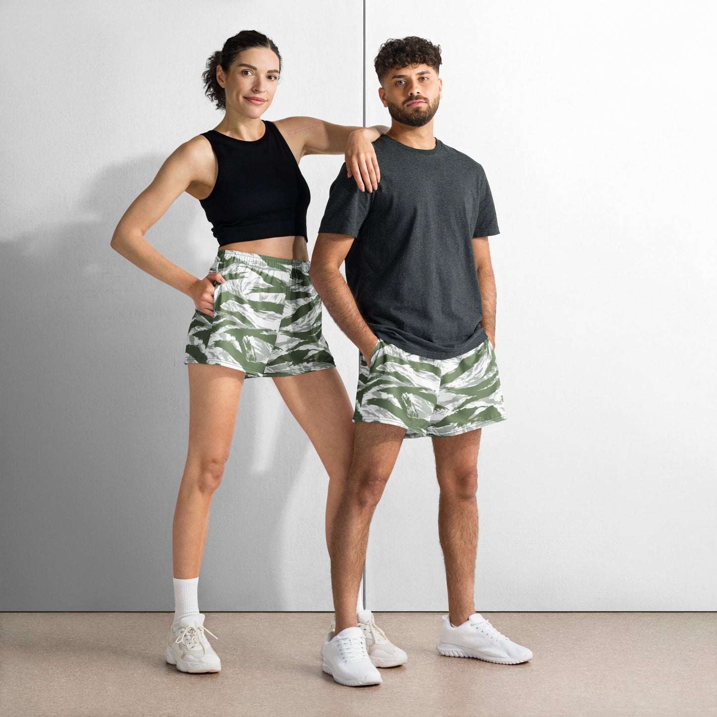 American Tiger Stripe Arctic Noorvik CAMO Unisex Athletic Shorts