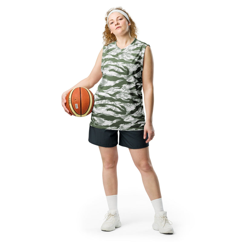Tiger Stripe Arctic Noorvik CAMO Unisex Basketball Jersey