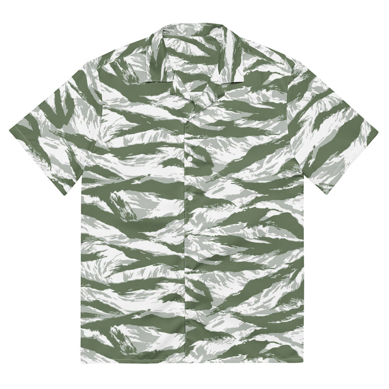Tiger Stripe Arctic Noorvik CAMO Unisex Short-Sleeve Button Shirt - 2XS - Button-Up