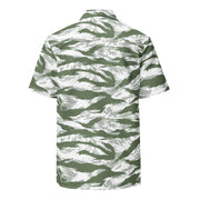Tiger Stripe Arctic Noorvik CAMO Unisex Short-Sleeve Button Shirt - Button-Up