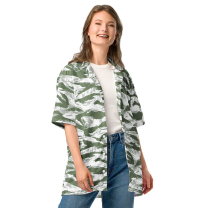 American Tiger Stripe Arctic Noorvik CAMO Unisex button shirt - Button Shirts